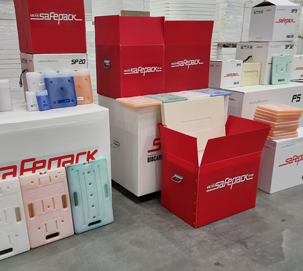 Термоконтейнеры и хладоэлементы Biocard SafePack для хранения и перевозки медицинских и температурных грузов